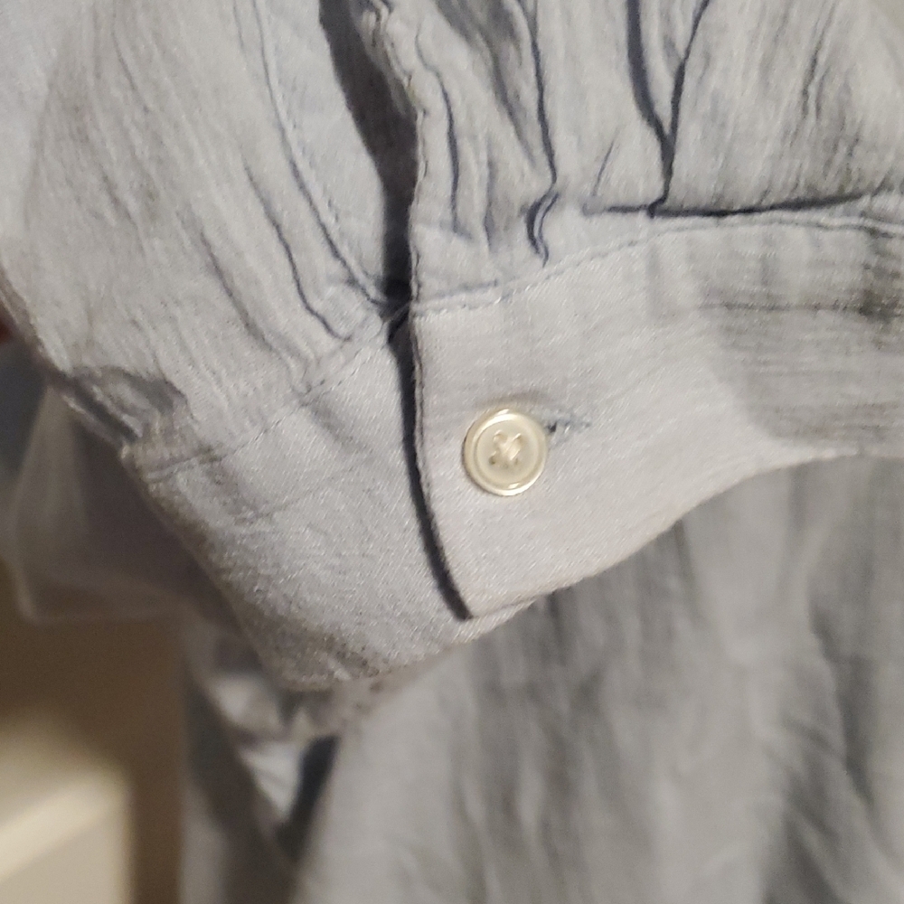 Loft Soft Blue Button-Down Shirt - image 7